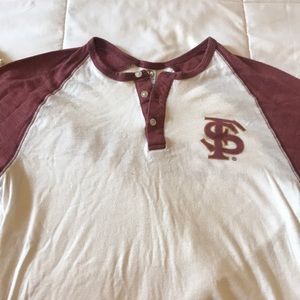 3/4 sleeve FSU Baseball Tee